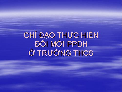 Tap huan Hieu truong THCS