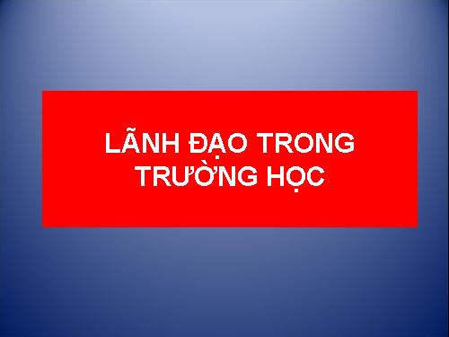 Doc the LD trong truong hoc