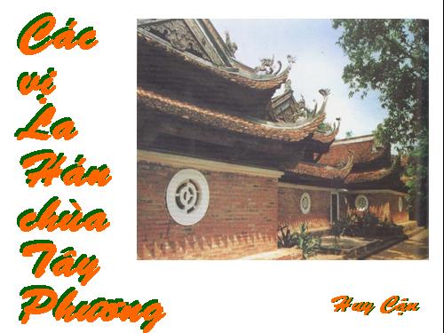 Các vị La Hán chùa Tây Phương