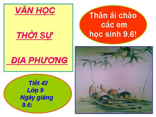 Văn học thời sự địa phương Quảng Nam