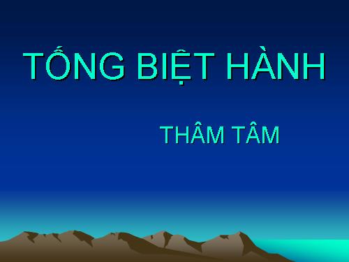 Tống biệt hành