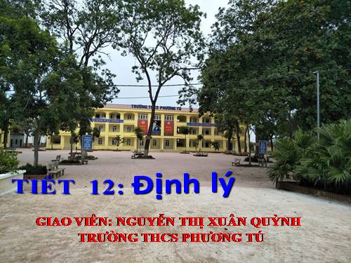 Chương I. §7. Định lí