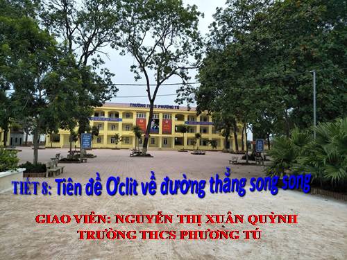 Chương I. §6. Từ vuông góc đến song song