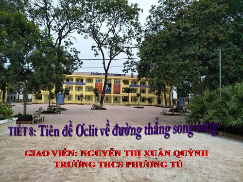 Chương I. §5. Tiên đề Ơ-clit về đường thẳng song song