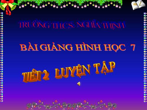 Chương I. §2. Hai đường thẳng vuông góc