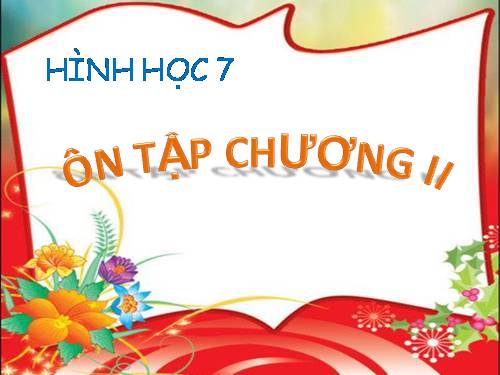 Ôn tập Chương II. Tam giác