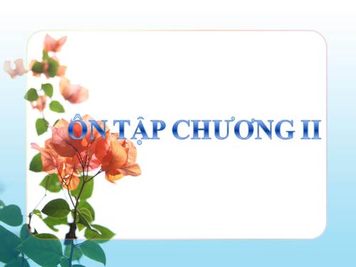 Ôn tập Chương II. Tam giác