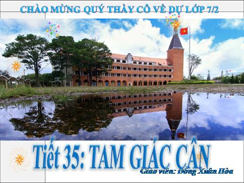 Chương II. §6. Tam giác cân