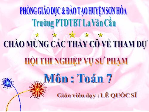 Chương I. §7. Định lí