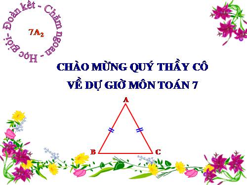 Chương II. §6. Tam giác cân