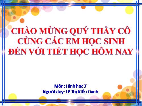 Chương II. §1. Tổng ba góc của một tam giác