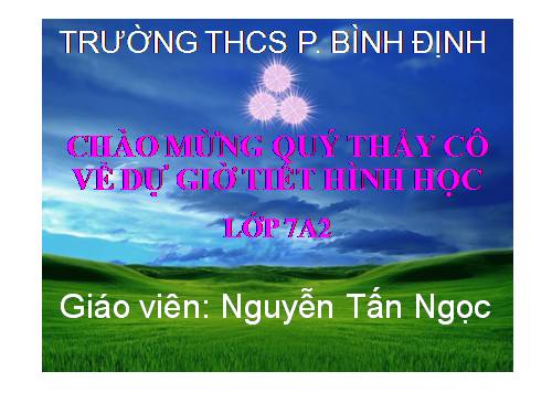 Chương II. §1. Tổng ba góc của một tam giác