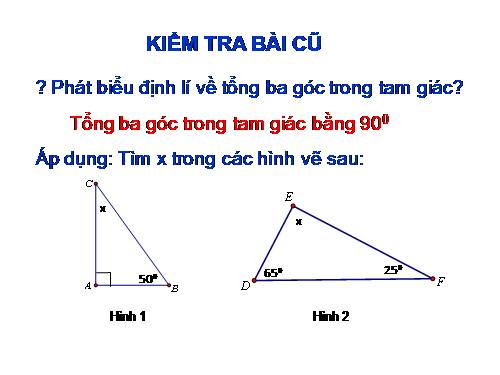 Chương II. §1. Tổng ba góc của một tam giác