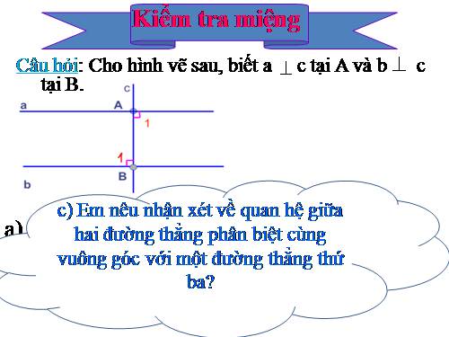 Chương I. §6. Từ vuông góc đến song song