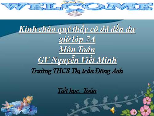 Chương I. §6. Từ vuông góc đến song song