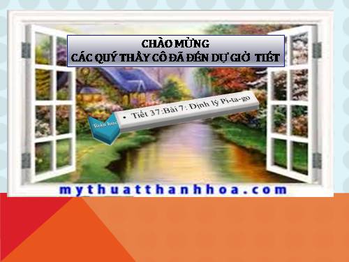 Chương II. §7. Định lí Py-ta-go