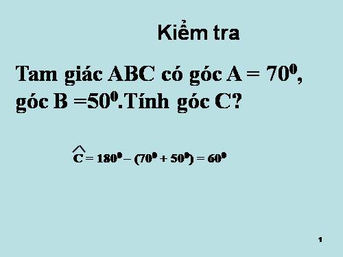 Chương II. §2. Hai tam giác bằng nhau