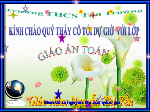 Chương III. §1. Quan hệ giữa góc và cạnh đối diện trong một tam giác