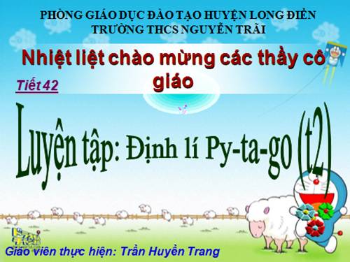 Chương II. §7. Định lí Py-ta-go