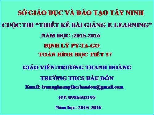 Chương II. §7. Định lí Py-ta-go