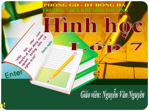 Chương II. §5. Trường hợp bằng nhau thứ ba của tam giác: góc-cạnh-góc (g.c.g)