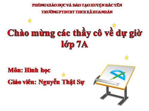 Chương II. §2. Hai tam giác bằng nhau