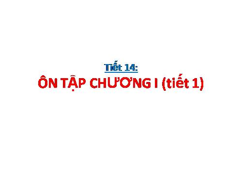 Ôn tập Chương I. Đường thẳng vuông góc. Đường thẳng song song