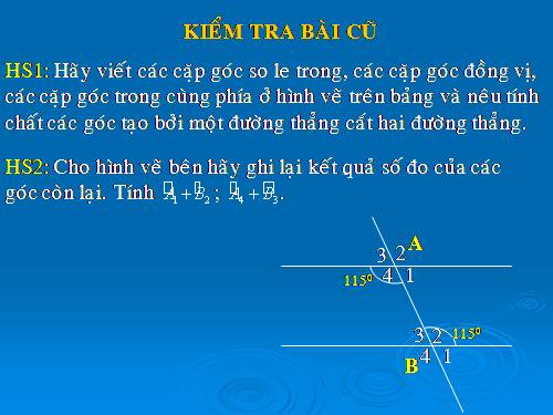 Chương I. §4. Hai đường thẳng song song