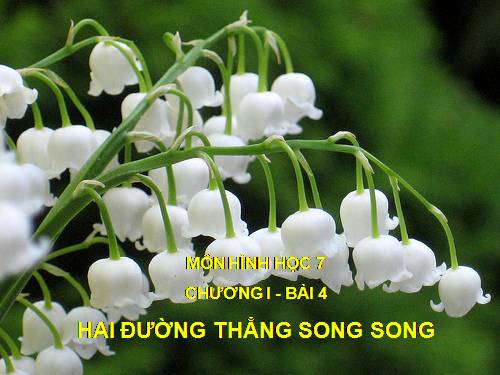 Chương I. §4. Hai đường thẳng song song