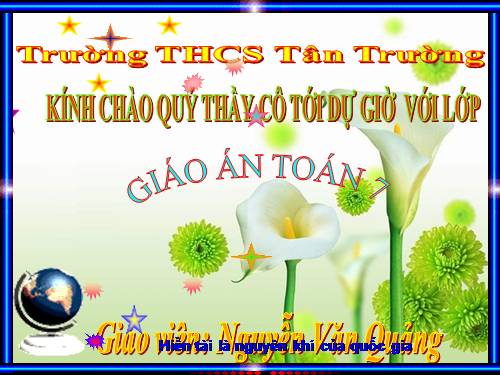 Chương III. §1. Quan hệ giữa góc và cạnh đối diện trong một tam giác