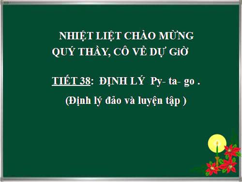 Chương II. §7. Định lí Py-ta-go