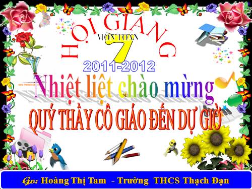 Chương II. §1. Tổng ba góc của một tam giác