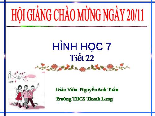 Chương II. §3. Trường hợp bằng nhau thứ nhất của tam giác: cạnh-cạnh-cạnh (c.c.c)