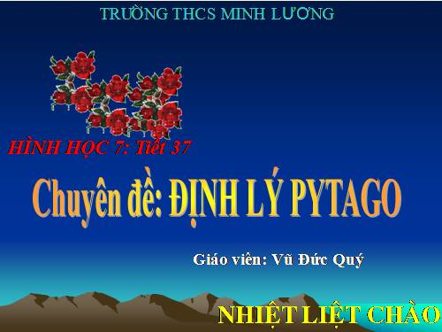 Chương II. §7. Định lí Py-ta-go