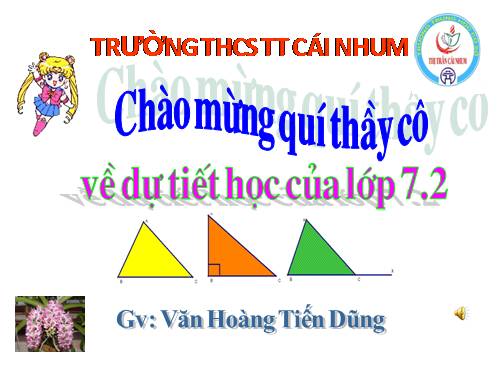 Chương II. §1. Tổng ba góc của một tam giác