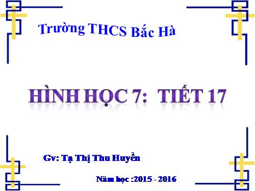 Chương II. §1. Tổng ba góc của một tam giác