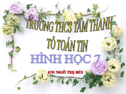 Chương II. §1. Tổng ba góc của một tam giác