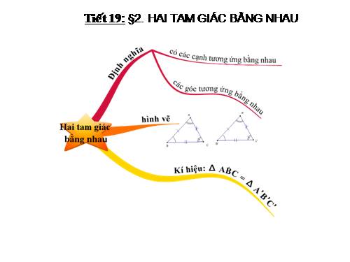 SDTD. Hai tam giác bằng nhau