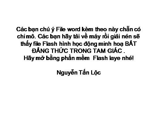 Chương III. §3. Quan hệ giữa ba cạnh của một tam giác. Bất đẳng thức tam giác