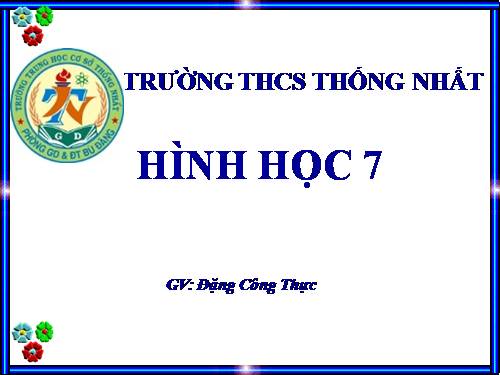 Chương III. §1. Quan hệ giữa góc và cạnh đối diện trong một tam giác