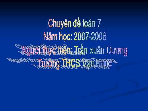 Chương I. §7. Định lí