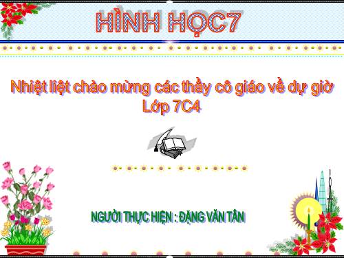 Chương I. §6. Từ vuông góc đến song song