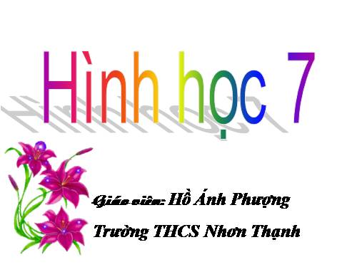 Chương II. §5. Trường hợp bằng nhau thứ ba của tam giác: góc-cạnh-góc (g.c.g)