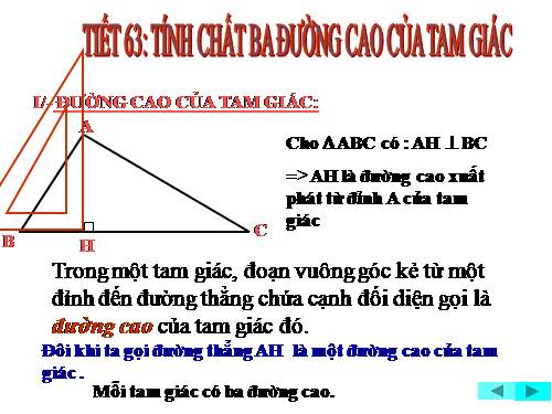 Chương III. §9. Tính chất ba đường cao của tam giác