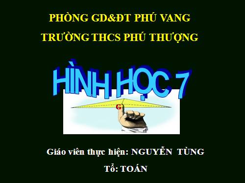 Chương III. §4. Tính chất ba đường trung tuyến của tam giác