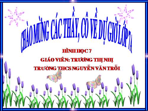 Chương II. §1. Tổng ba góc của một tam giác