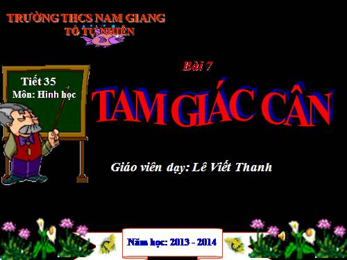 Chương II. §6. Tam giác cân