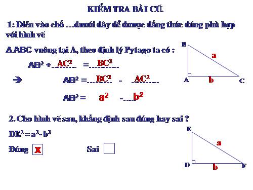 Chương II. §8. Các trường hợp bằng nhau của tam giác vuông