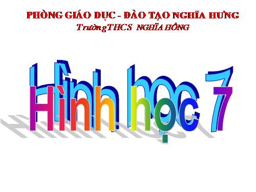 Chương II. §1. Tổng ba góc của một tam giác