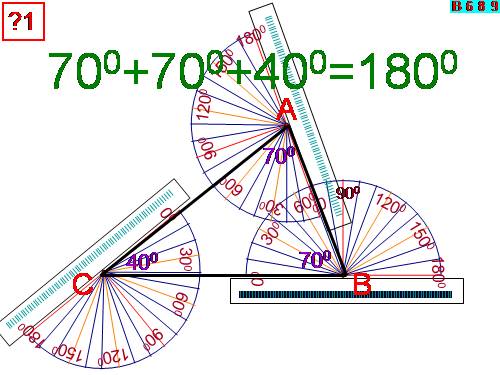 Bài 1: Tổng 3 góc trong 1 tam giác